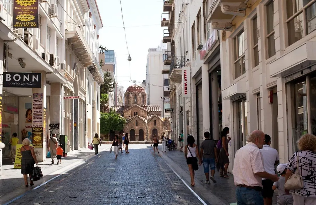 Acropolis Of Athens From Ermou Str-1